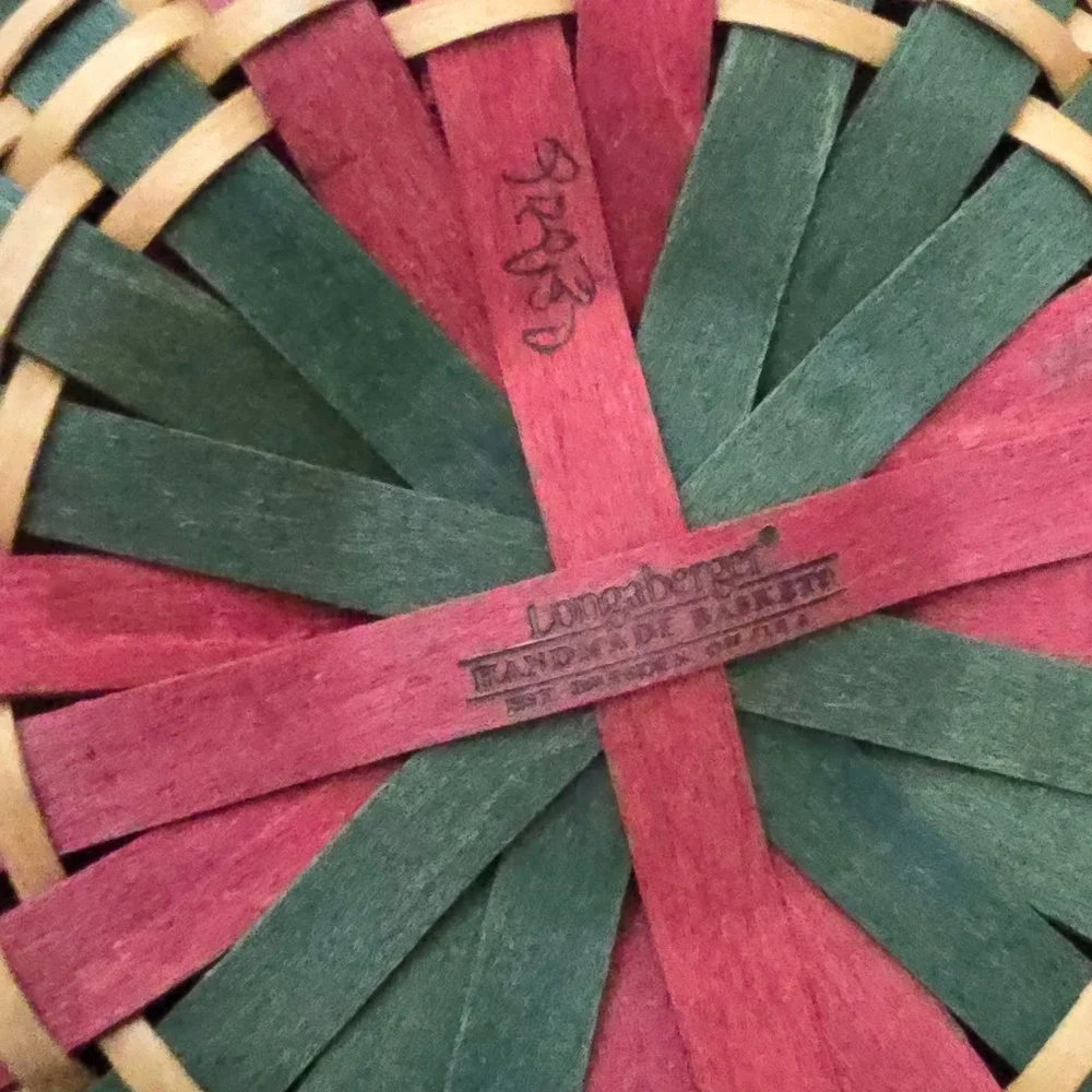 Longaberger Tree Trimmings Melody Basket Full Set Protector Liner Lid 2003